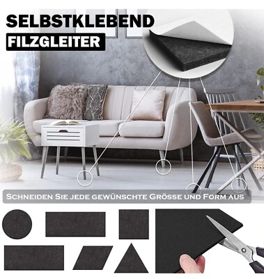 Nastro Adesivo In Feltro 11cm X 6m - Antiscivolo Per Cuscini Divano E Materassi - Foto 2