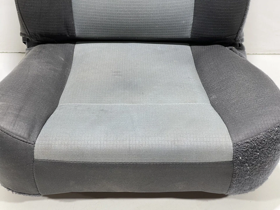 Jeep TJ Wrangler 2003-2006 fabricante de equipos originales negro gris pizarra Jeep tela pasajero delantero derecho Foto 3 de 4