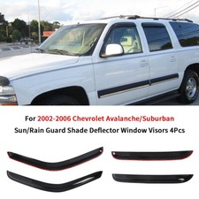 For 2002-2006 Chevy Avalanchesuburban Window Vent Visor Rain Shade Sun Guard
