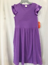 NWT Wonder Nation Texture Ruffle Dress Girls Play pockets Purple many sizes