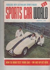 Sports Car World 1959 Feb VW Okrasa Austin Healey A30 Jensen Prad Alta Sunbeam