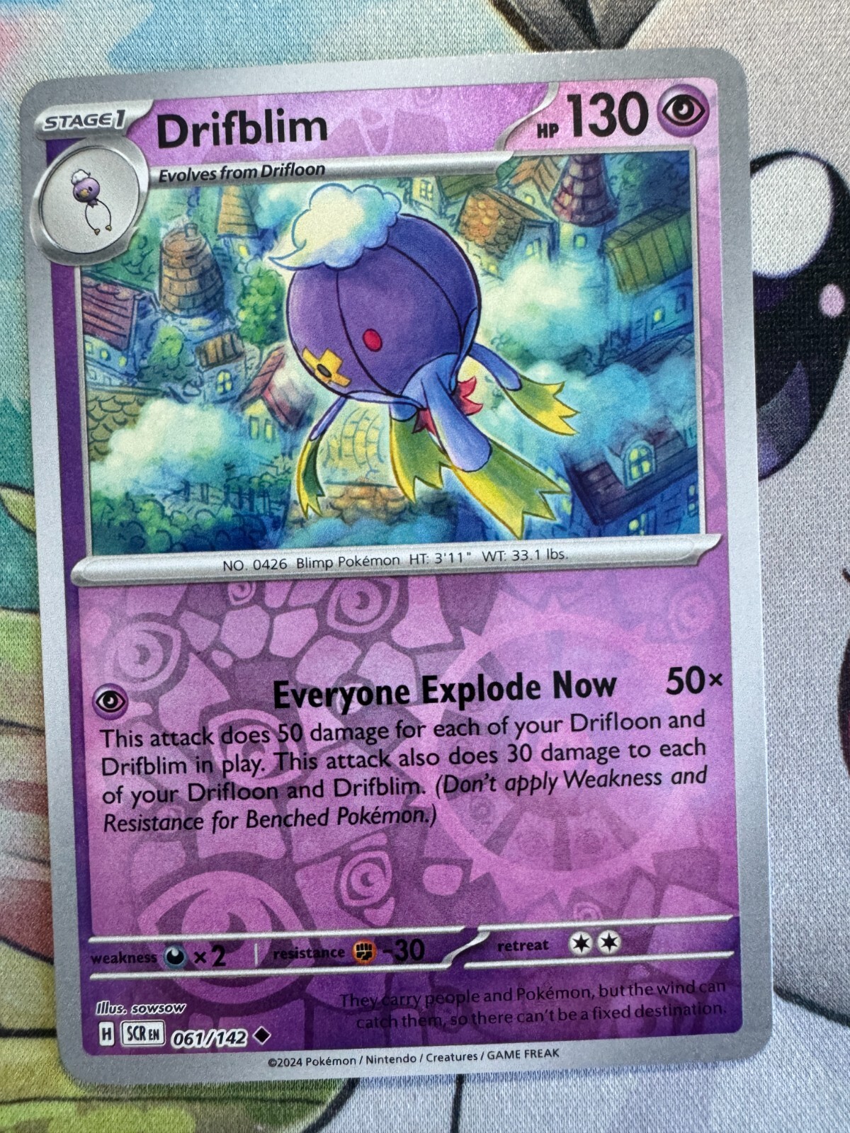 Drifblim Reverse Holo English Pokemon TCG BKBM916