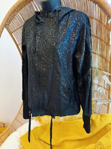 Zyia Active Gr. Small Leopard Windbreaker Bomberjacke Kapuze leichter Reißverschluss - Bild 3 von 15