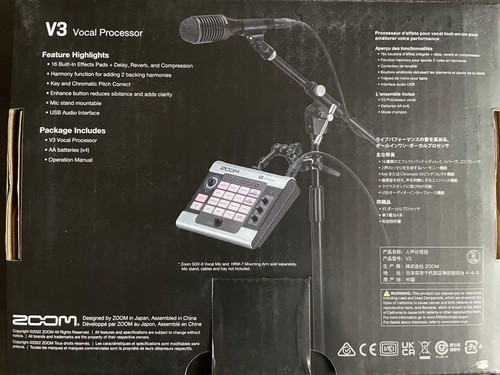 ZOOM V3 Vocal Processor Voice Changer Voice Effects Multi-Effect NEW - Picture 10 of 10