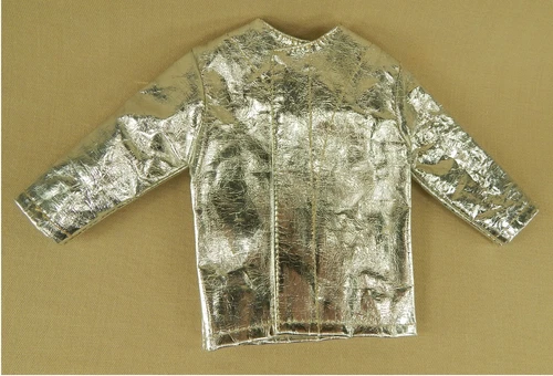 Vintage 1966 Hasbro GI Joe Pilot #7820 Crash Crew Set Silver Foil Jacket C5