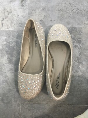Gold Beaded Sparkle  size 1.5 Ballet Shoe
