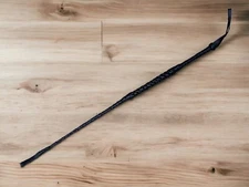 NEW Riding Crop Whip Black Genuine Leather Functional Horse Costume Prop 27in.