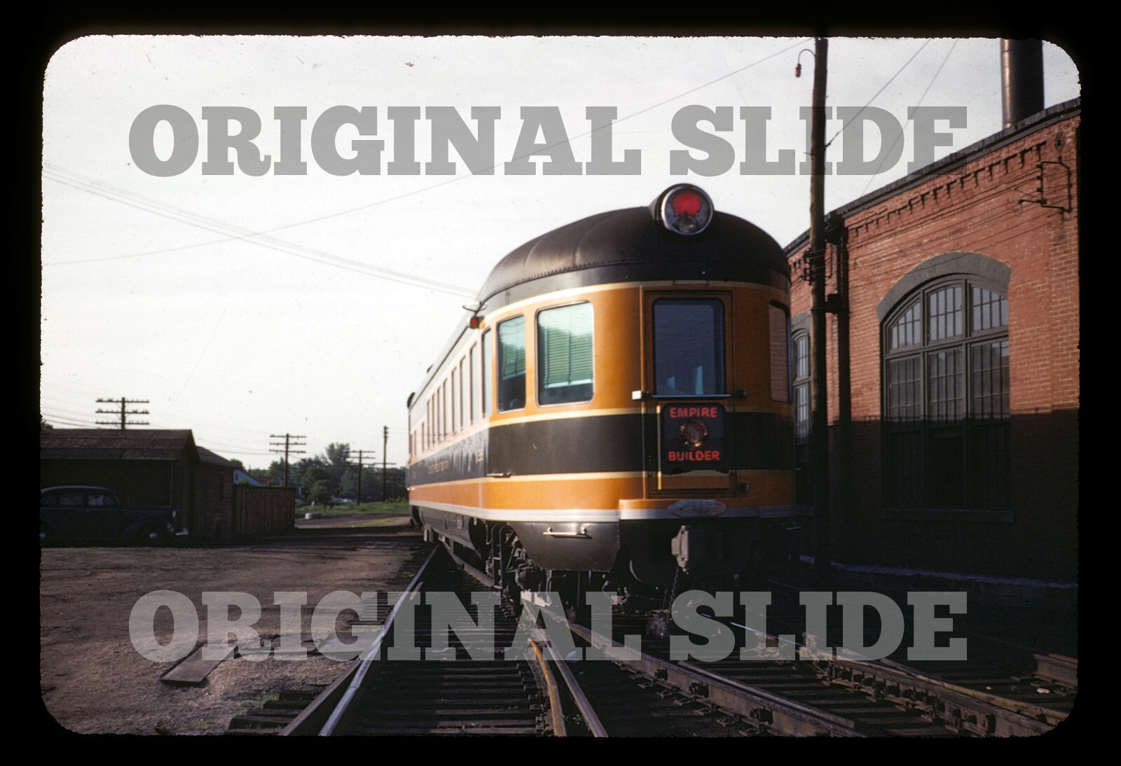 Orig 1951 Slide Great Northern GN Observation Car La Crosse WI Wisconsin RBK! eBay