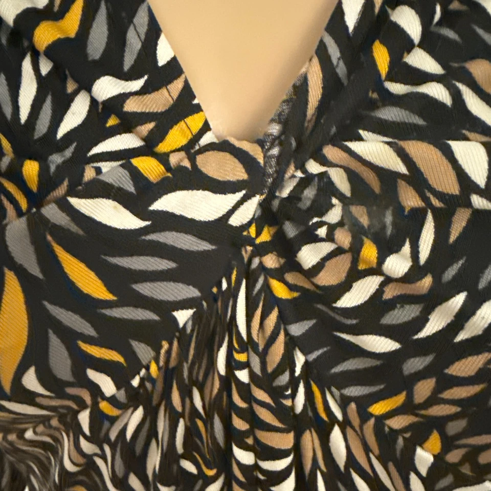 Vestido Tory Birch cuello en V manga larga talla L multicolor Foto 2 de 4