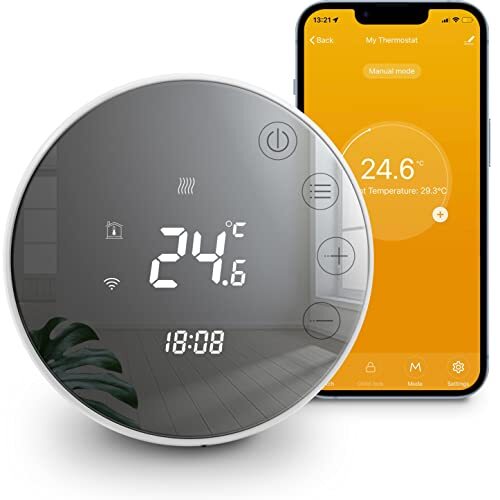 Beok Tuya Termostato Smart Wifi Termostato per Riscaldamento Elettrico (W5I)