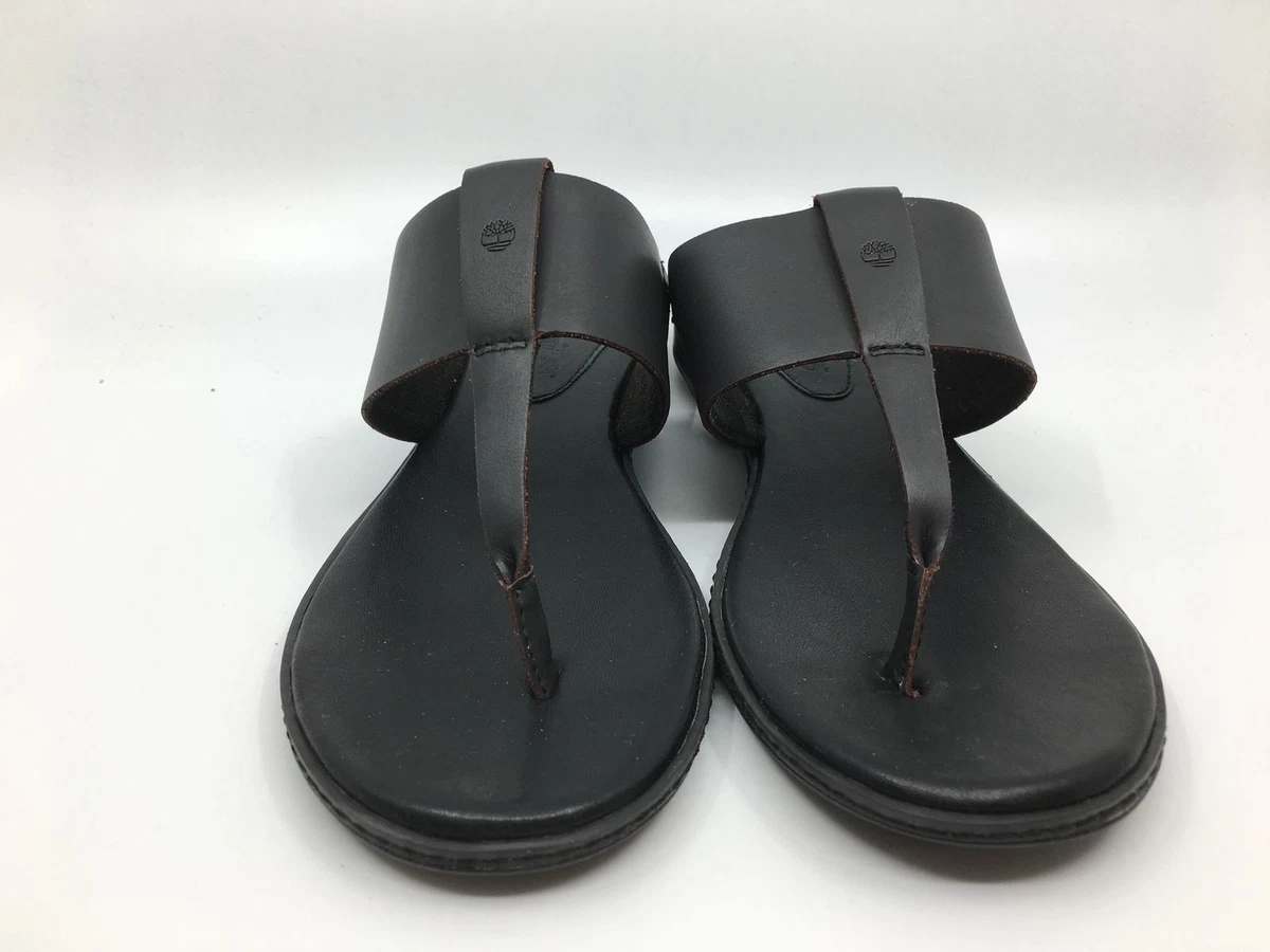 Klæbrig Optøjer unse TIMBERLAND WOMEN&#039;S CHERRYBROOK BLACK THONG SANDALS SLIPPERS SLIP FLOPS  A1OZC US | eBay