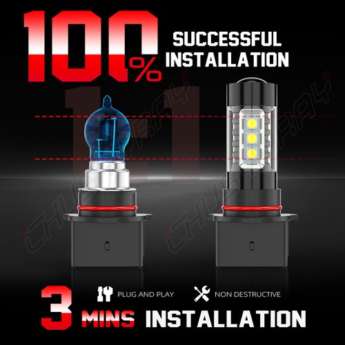 2x 12278 PSX26W LED Fog Light Bulbs 6000K White for GMC Yukon 2015-2019 Yukon XL - Picture 4 of 12