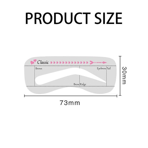 Eyebrow Stencil Grooming Shaper Template Makeup Tools for Women - Foto 5 di 5