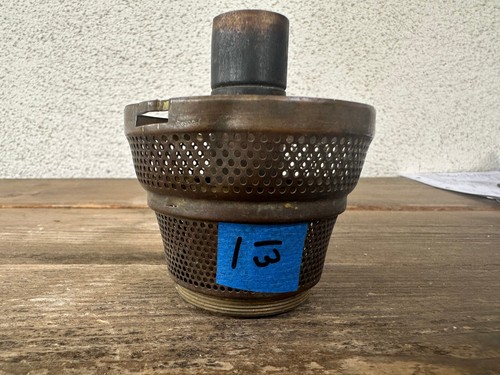 Vintage Lamp Part Burner Basket Aladin ? #13 Antique 3 1/4" x 3" Fitter 1 3/4" - Picture 2 of 6