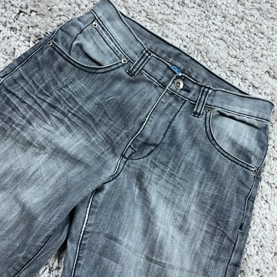 Paper Denim & Cloth Jeans Kid's 18 (27x29) Gray Baggy Ripped / Distressed Denim