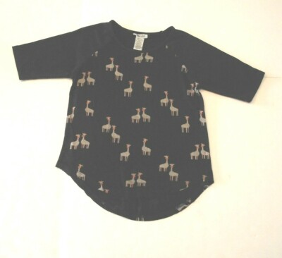 MIA CHICA LOVES YOU WOMEN'S MEDIUM BLACK TOP (w)