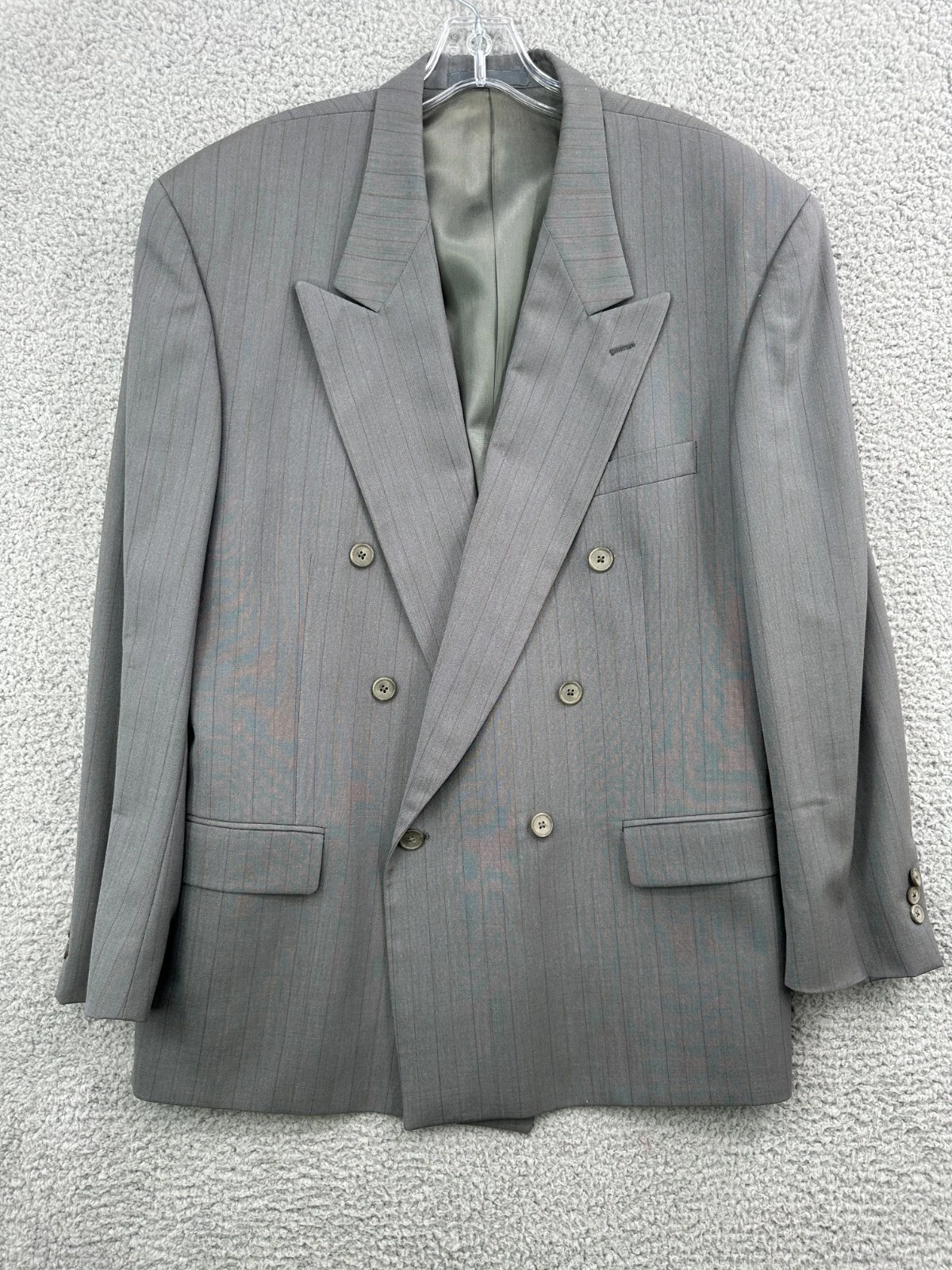 Blazer cappotto sportivo doppiopetto vintage Givenchy Monsieur uomo 44 made in USA