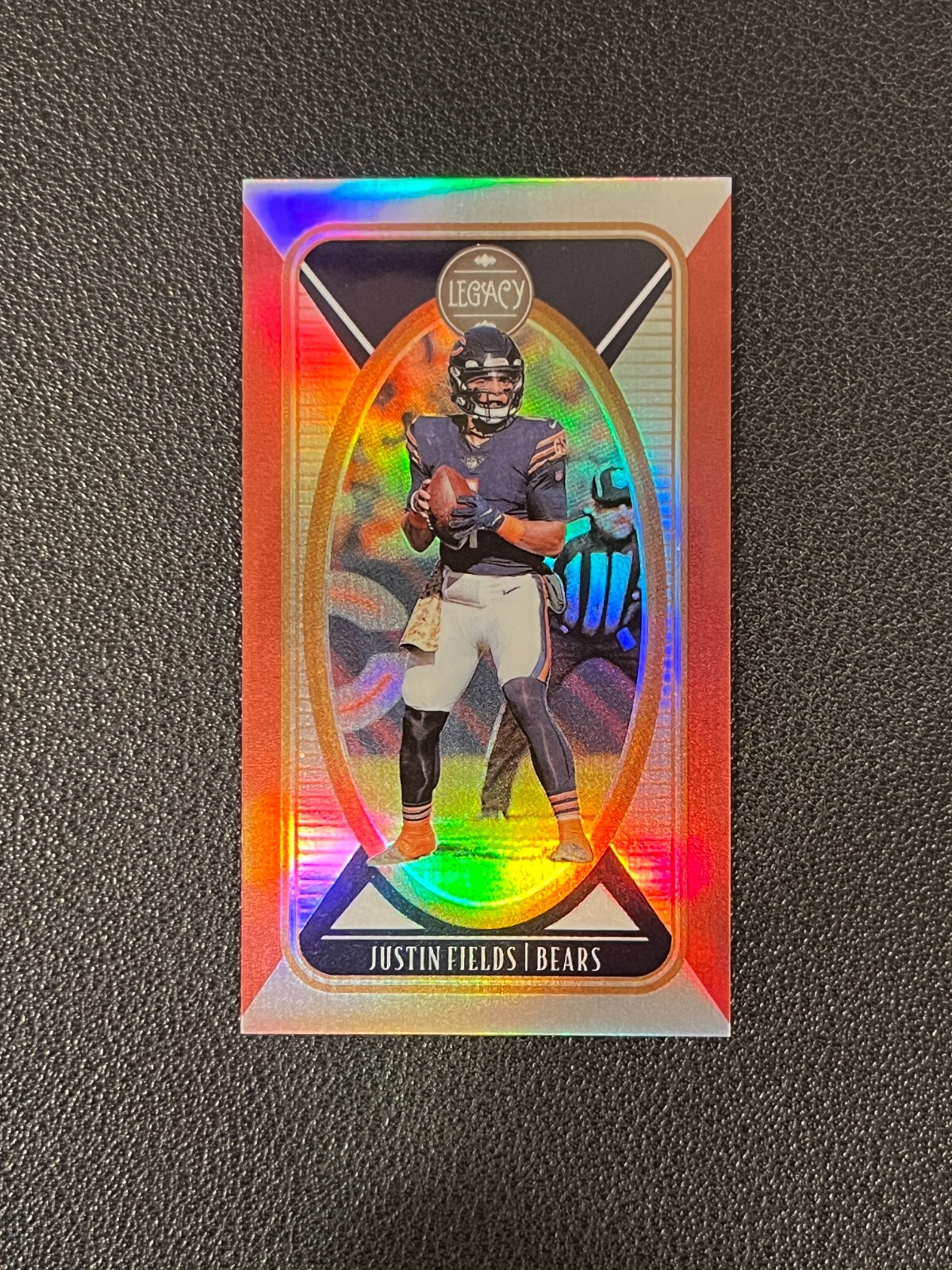 Justin Fields 2022 Legacy Football Mini Red Parallel /50 Bears Jets 14