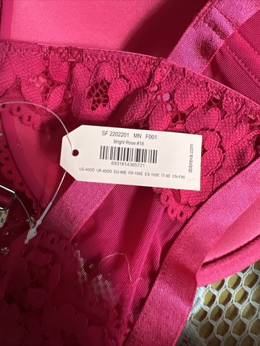 LOTE DE 3 Sujetadores Push Up con Aros Sexy Encaje Espalda en T Talla 40 DD NUEVOS Con Etiquetas - Imagen 11 de 12