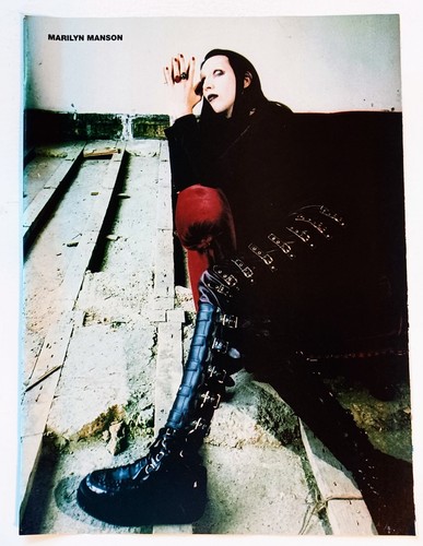 MARILYN MANSON~ORIG 1997 POSTER~VINTAGE FULL PAGE PRINT MAGAZINE PINUP CLIPPING