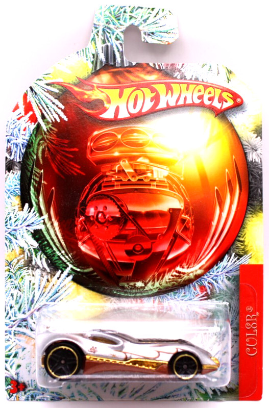 Hot Wheels 2010 Holiday Hot Rods CUL8R met. silver/gold blkPR5's
