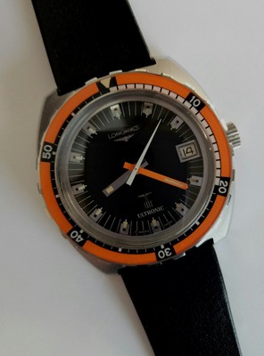 LONGINES ULTRONIC 8484-4 VINTAGE 1970 OVERSIZE DIVER WATCH | eBay