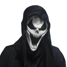 Ghostface Maske Scream Horror Halloween Kostüm Latex Kapuze Cosplay Erwachsene