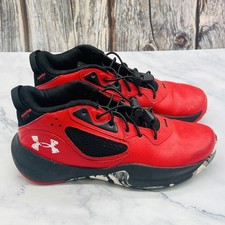 Under Armour Shoes Youth 4 Red Black RSV Athletic Sneaker Unisex 3025617-600