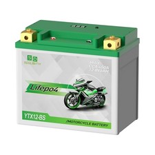 Motorcycle Battery YTX12-BS  Lithium Powersports Battery 12.8V YTX12-12V-6AH