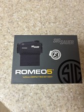 SIG SAUER ROMEO5 1x20mm Red 2 MOA Dot Sight - Black SOR52001
