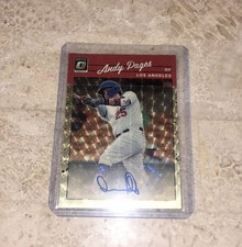 2022 Panini Donruss Optic Andy Pages Rookie SUPERFRACTOR GOLD Vinyl Auto 1/1