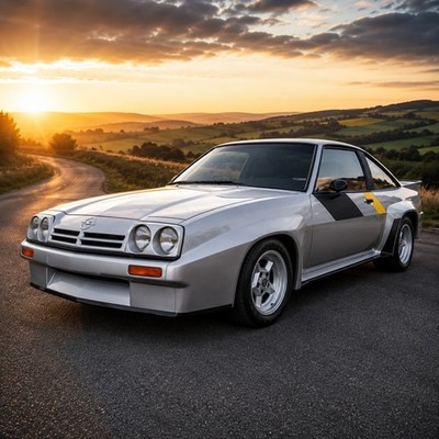 Opel Manta 400 Oldtimer Rallye Auto Wandbild Poster Oldtimer deutsche Gruppe B Ikone
