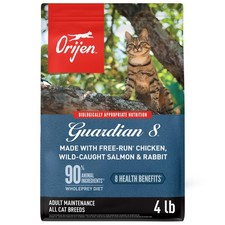 Guardian 8 Grain High Protein Premium Dry Cat Food 4lb Bag 13.04 per pound