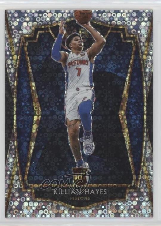 2020-21 Panini Select Premier Level Disco Prizm Killian Hayes #181 0o6v