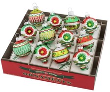 Christopher Radko Shiny Brite Christmas Ornaments NEW 1.75  Box Of 12