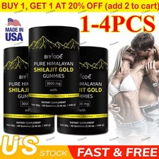 Himalayan Shilajit GOLD Gummies, Organic, Extremely Potent 3000 mg, Fulvic Acid