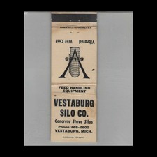 Matchbook Cover Vestaburg Silo Co. Vestaburg, MI