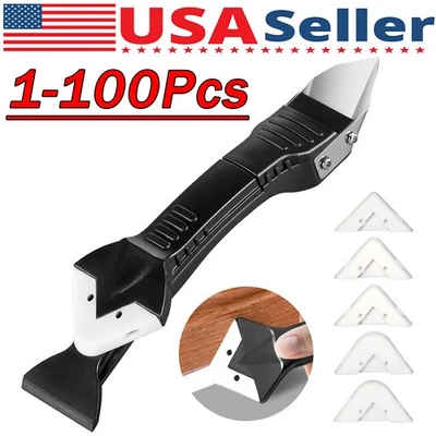 5 in 1 Silicone Sealant Remover Tool Kit Set Scraper Caulking Mould Removal US - image 1 of 4