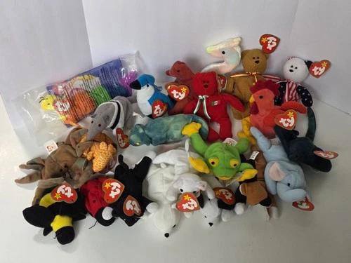 Teenie Beanie Babies Ty Lot of 22 Animals Vintage 90s Collectible Toys McDonalds