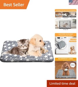 Cozy Orthopedic Dog Bed with Non-Slip Base, 24x18 inch – Perfect for Crates