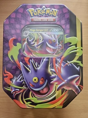 Pokémon TCG Mega Moonlit Tin Mega Gengar EX Metal Tin New & Sealed - Image 1 of 2