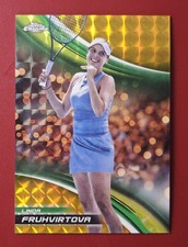 2025 Topps Chrome Tennis Gold Geometric Refractor Linda Fruhvirtova #202 13/50