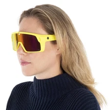 Spy MONOLITH Happy Gray Green with Pink Spectra Mirror Shield Unisex Sunglasses