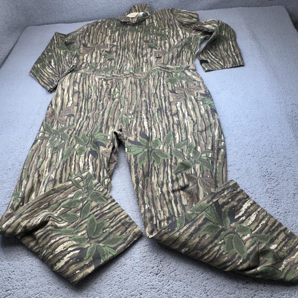VINTAGE Walls Realtree Coveralls Mens 2XL Camo Hunting