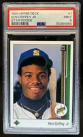 1989 Upper Deck Ken Griffey Jr. Rookie RC #1 Mariners PSA 9