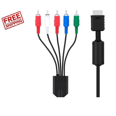 Durable 6FT HD Component AV Cable for PS2/PS3 - Easy Installation & Vivid Colors