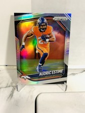 Audric Estime Silver Prizm Panini Prizm 2025 Broncos