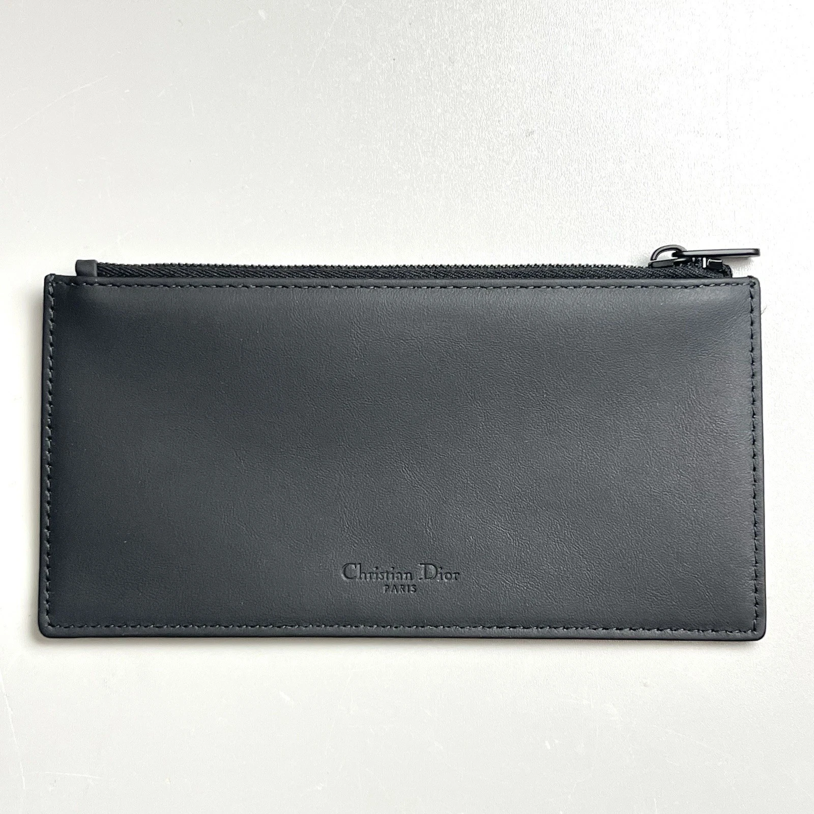 Ensemble sac à main Christian Dior Paris noir mat insert fermeture éclair de Lady Dior