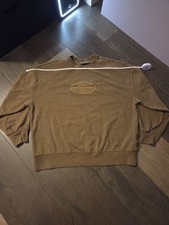 Vans Off The Wall Brown Embroidered Fleece Crewneck Pullover Sweatshirt Men's M