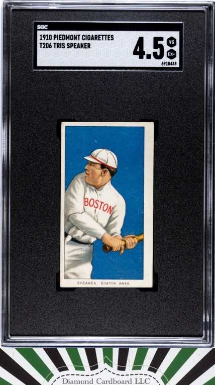 1910 T206 Piedmont Tris Speaker SGC 4.5